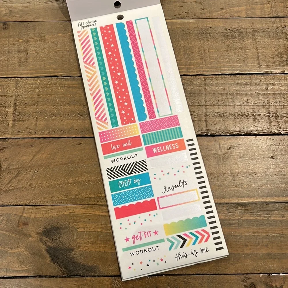 The Happy Planner Washi Fitness stickers